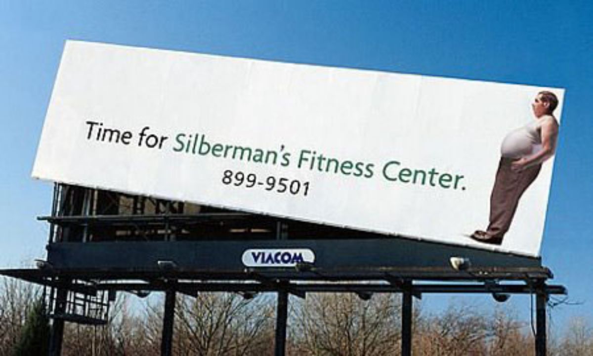 Billboards that play with weight
