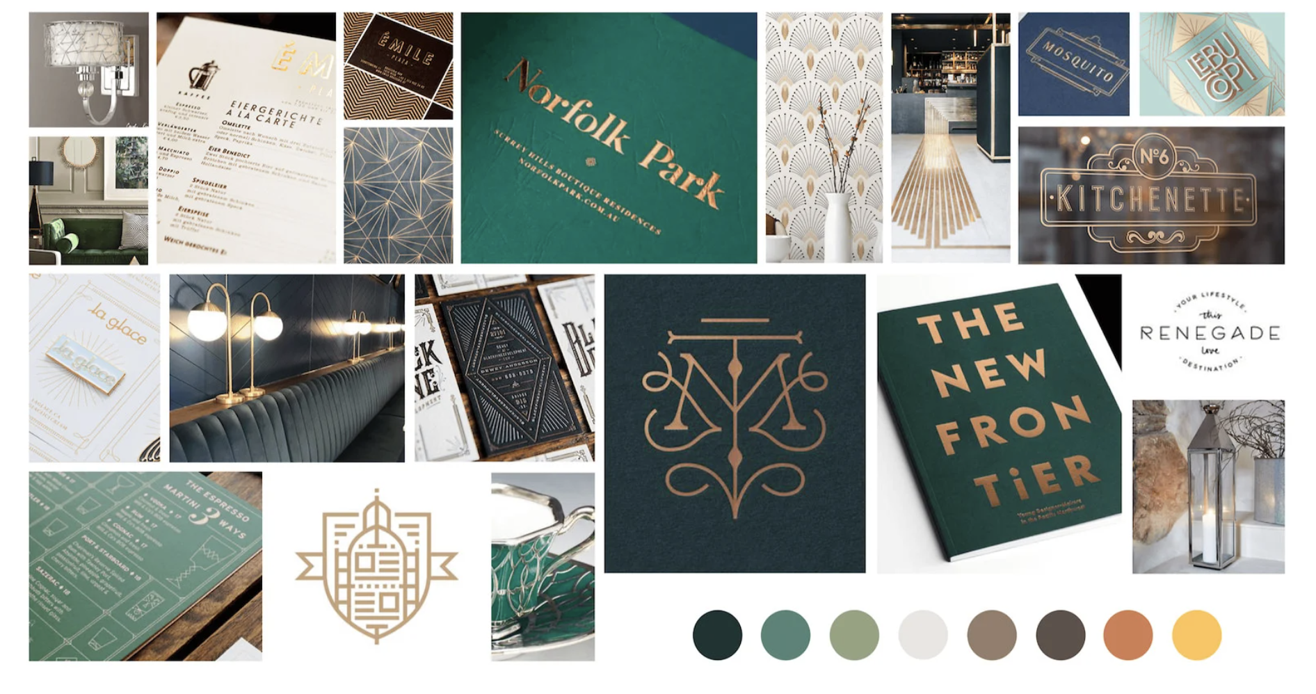 create green moodboard