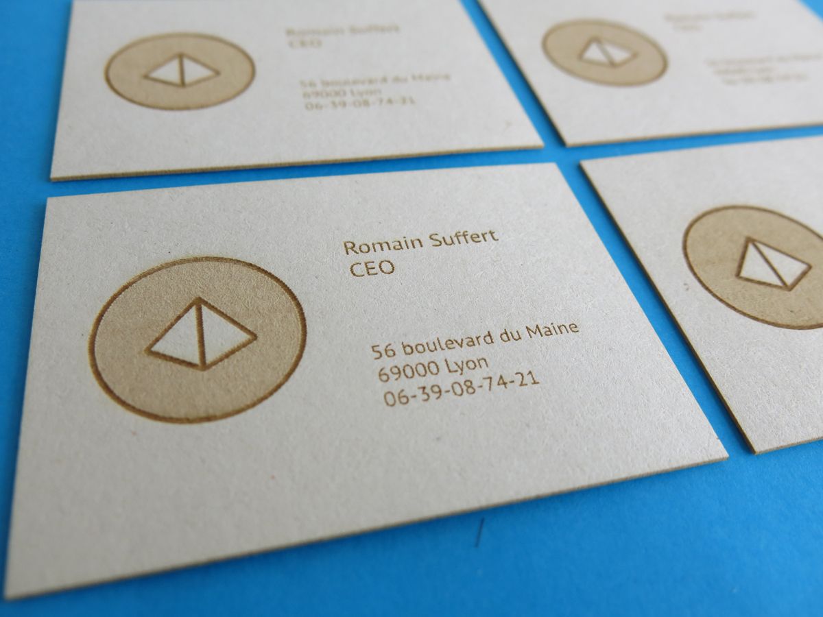 Step by step to create business cards