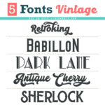 5 Free Vintage Fonts (Vintage Typography)