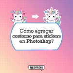 How to add outline for stickers in Photoshop?