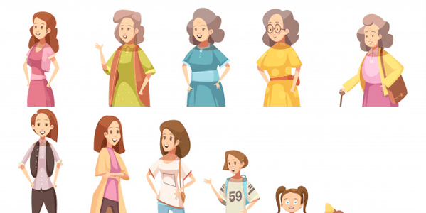 Mother's Day Vectors - Different Generations