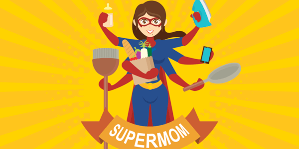 Vectors Mother's Day - Super Mom