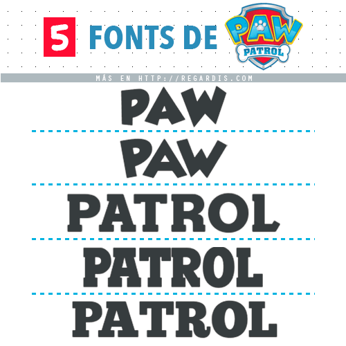 5 Similar Paw Patrol Fonts to Download