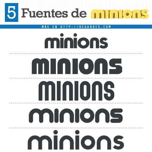 5 Minion Fonts (Similar)