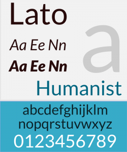 Modern Lato Typography