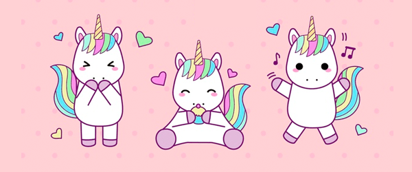 Download free unicorn vectors