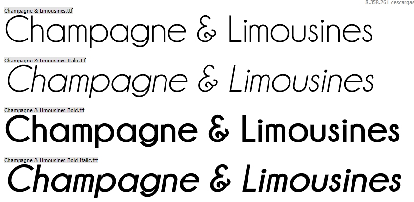 Champagne Font