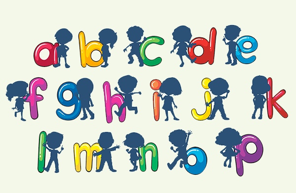 Alphabet Kids Vectors