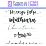 5 Cute Cursive Letters Fonts