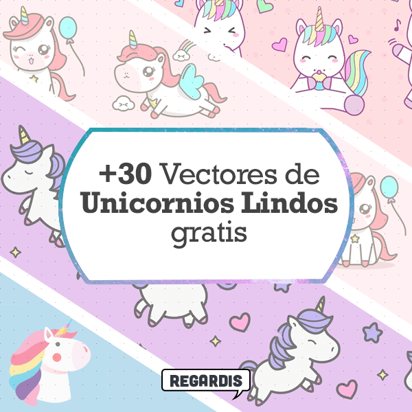 +30 Free Cute Unicorns Vectors