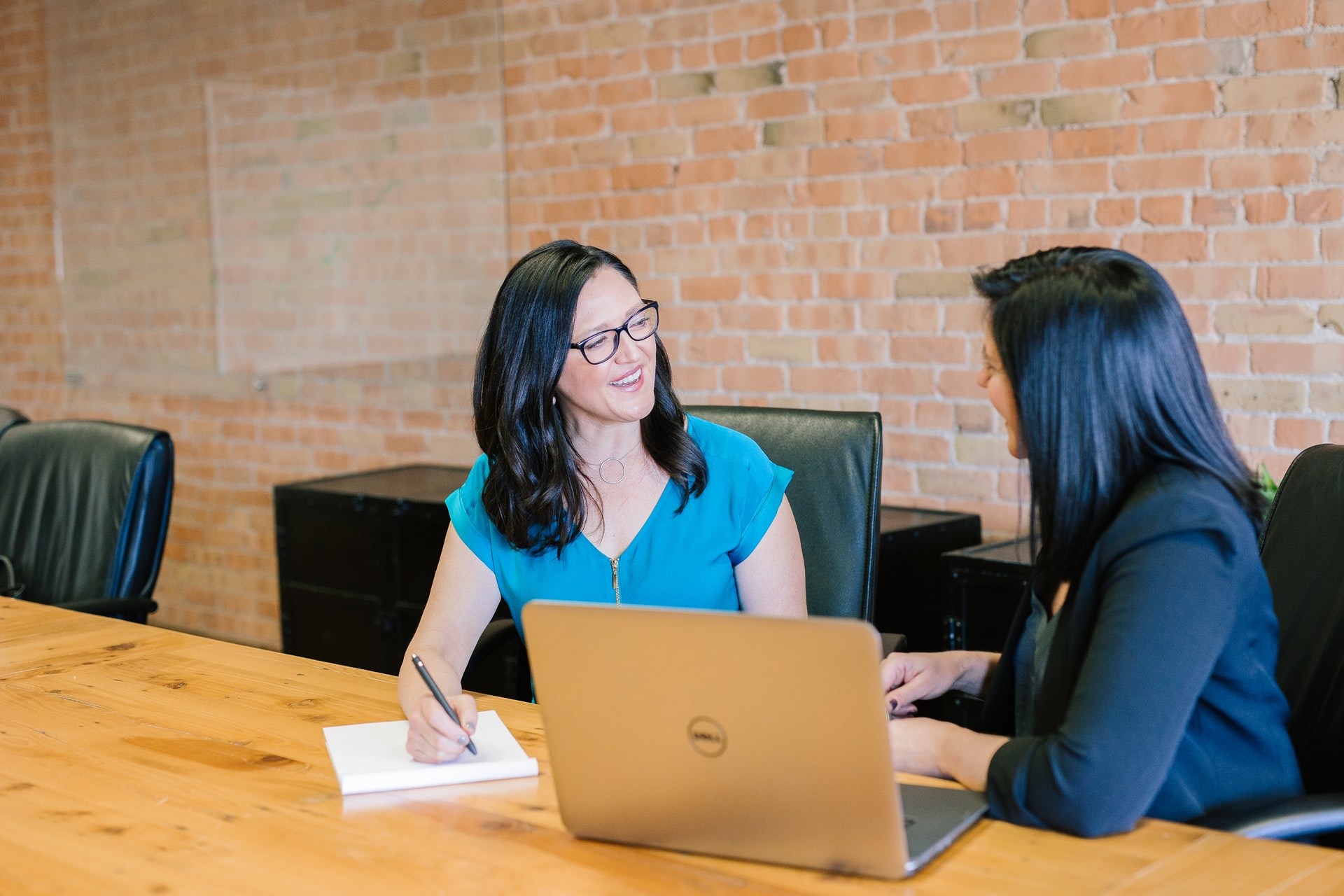 Work meeting between women