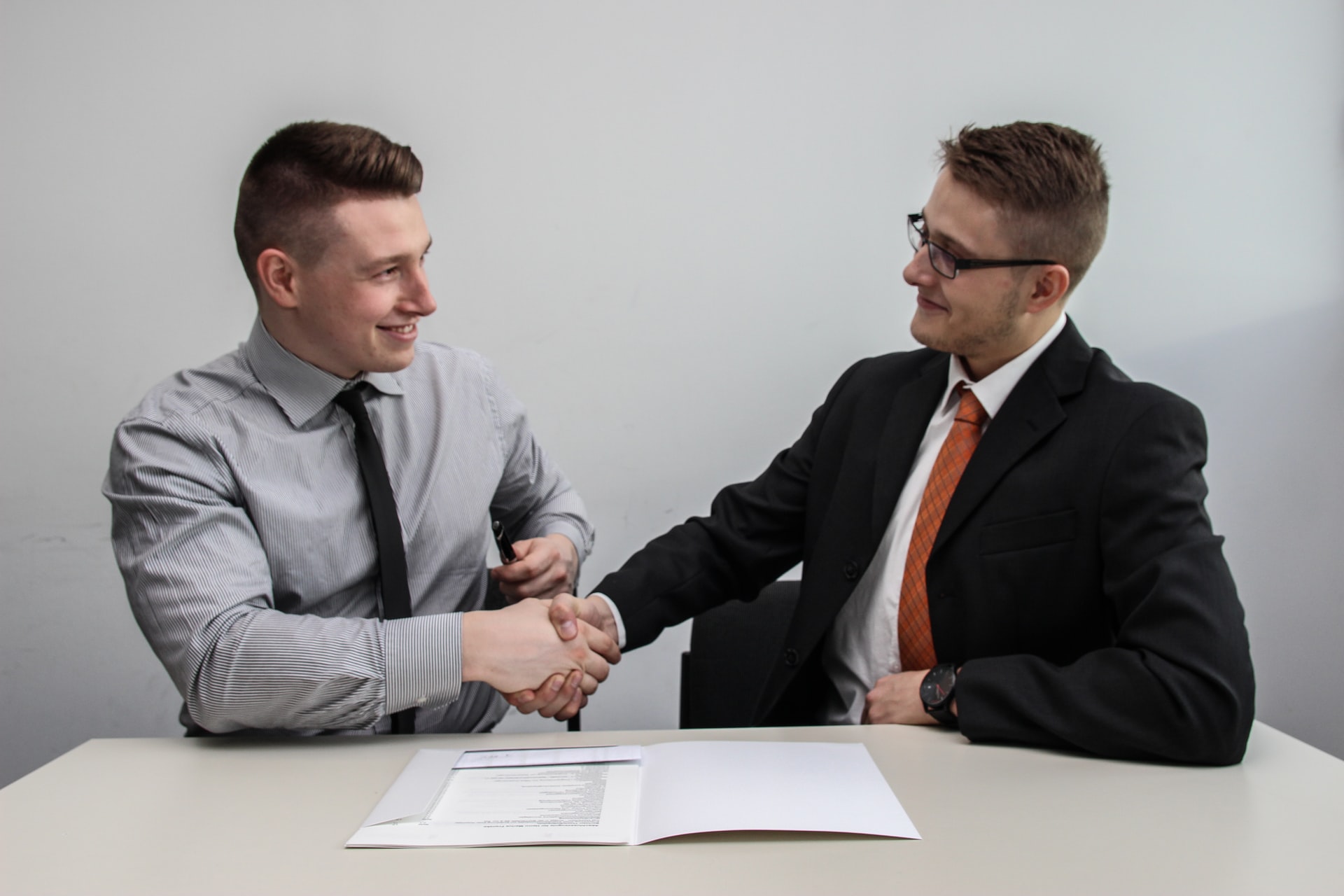 Handshake in employment