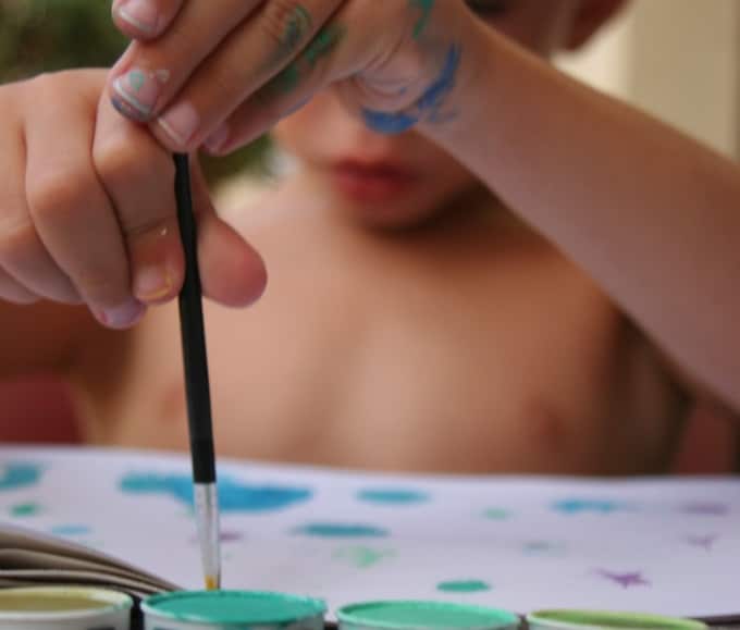 Painting mandalas