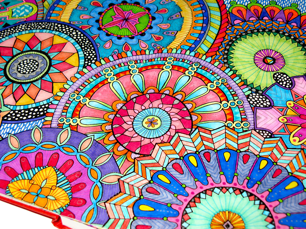 Colored mandalas