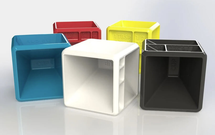 portion measuring cube