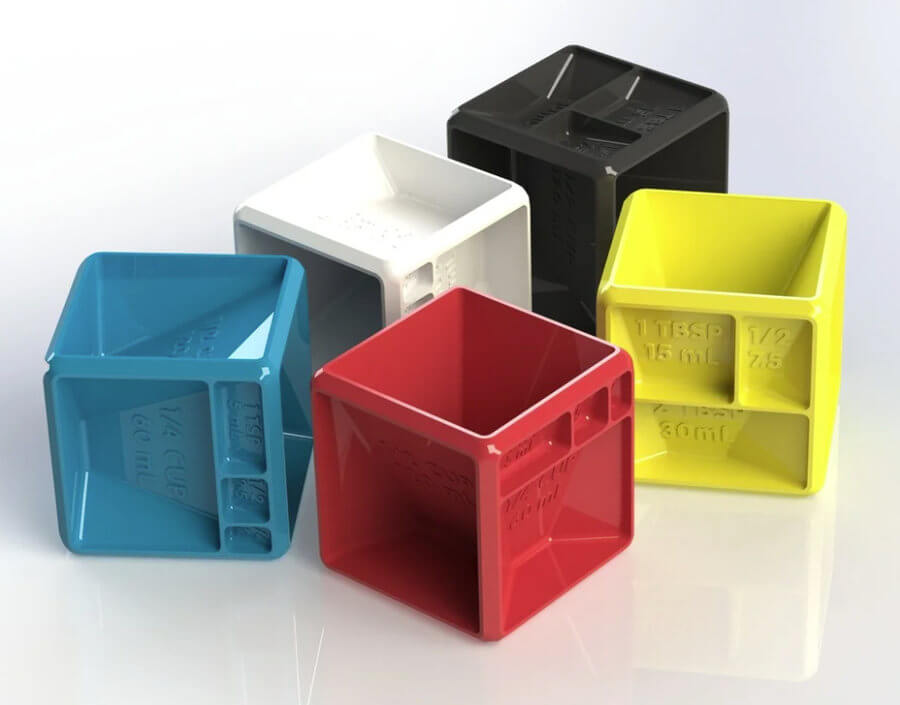 portion measuring cube