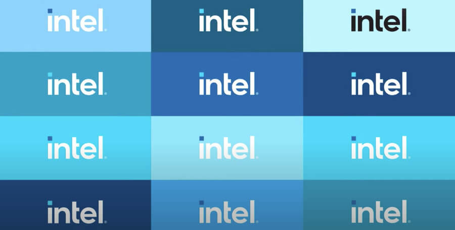 new intel logo