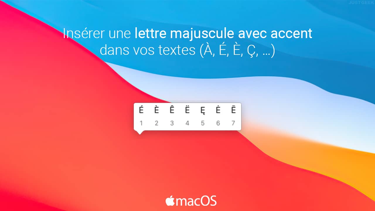 macOS: insert a capital letter with accent on Mac (À, É, È, Ç