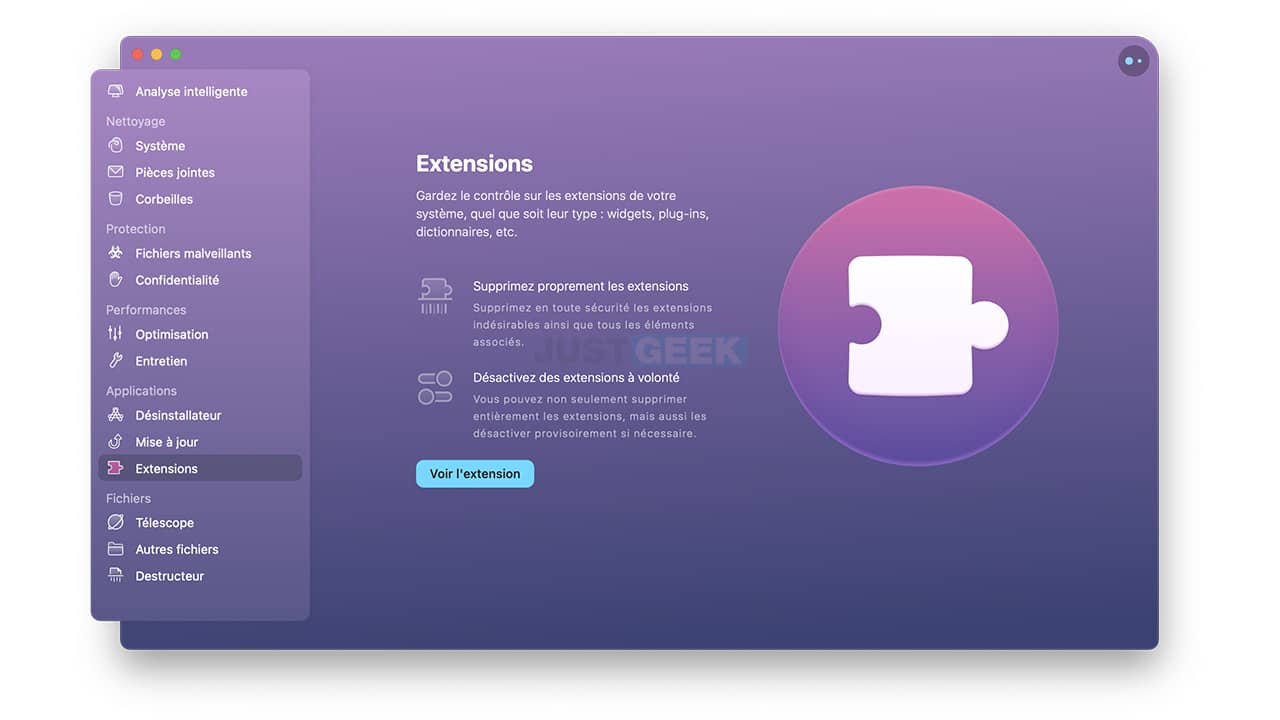 Clean extensions from your Mac