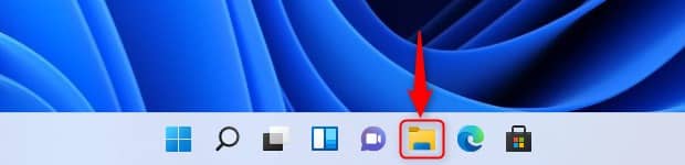 File Explorer icon in the Windows 11 taskbar